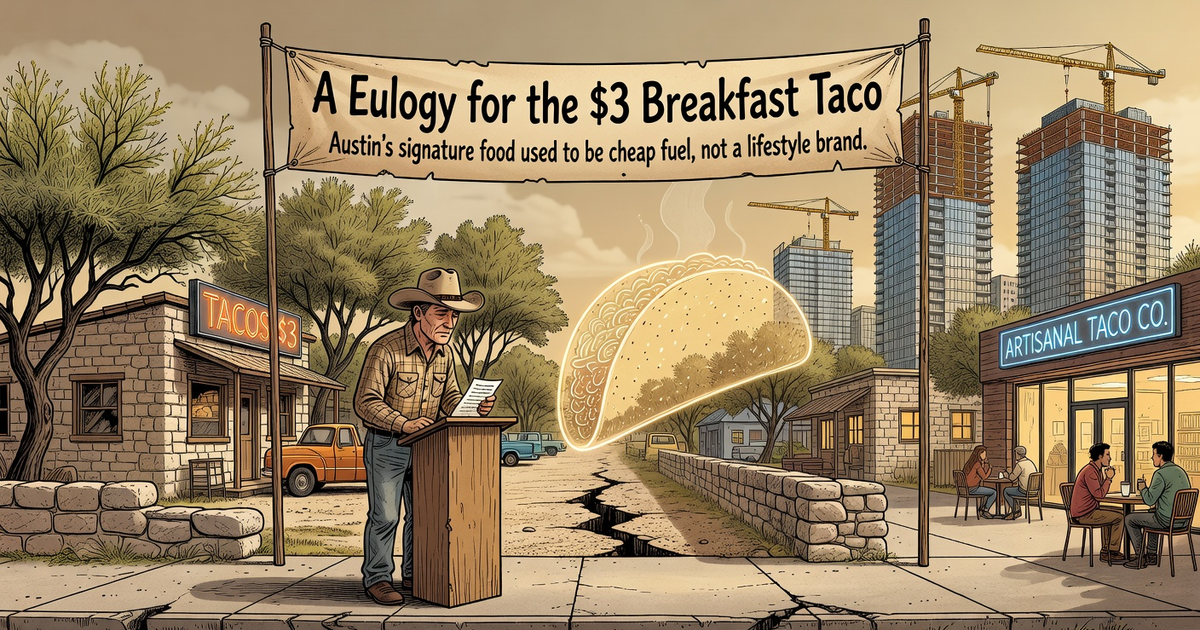 A Eulogy for the $3 Breakfast Taco