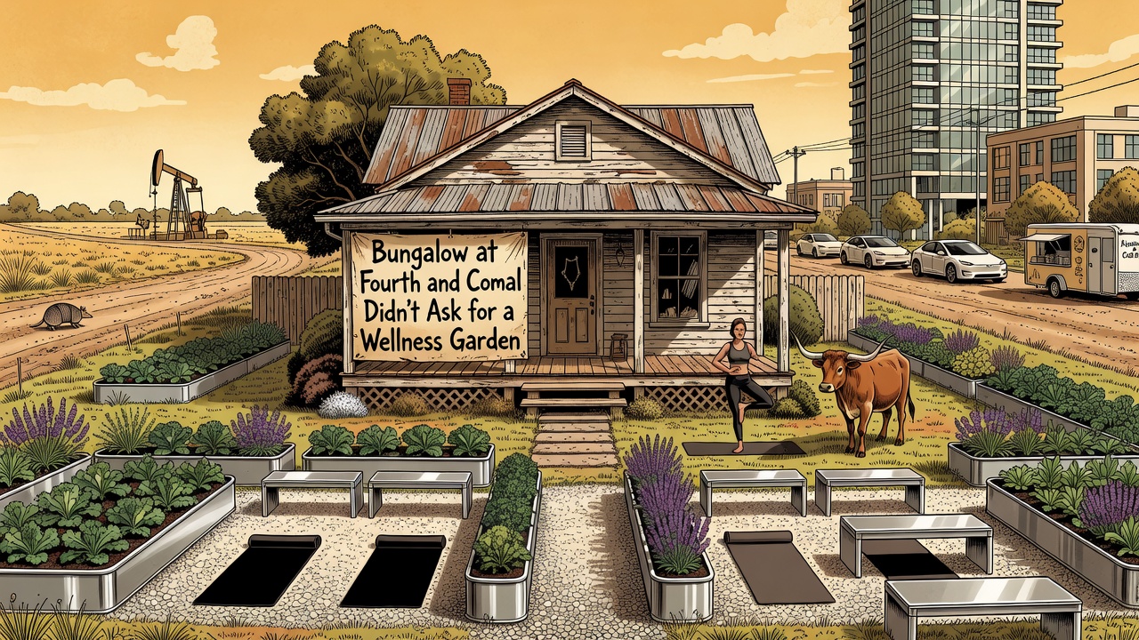 Bungalow at Fourth and Comal Didn't Ask for a Wellness Garden