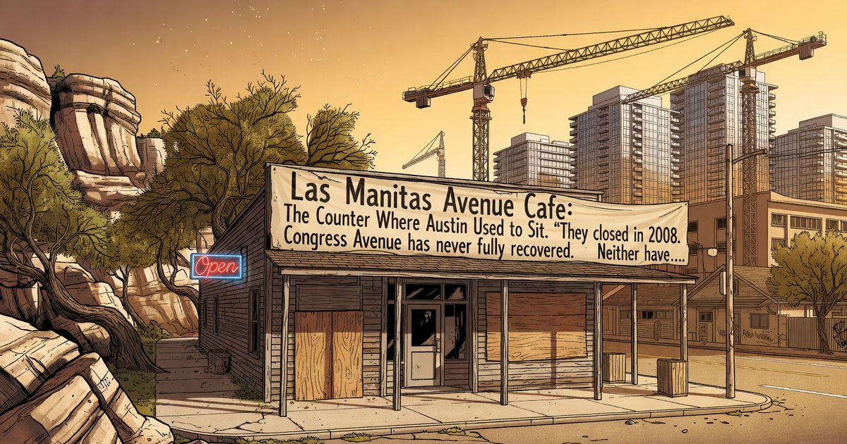 Las Manitas Avenue Cafe: The Counter Where Austin Used to Sit