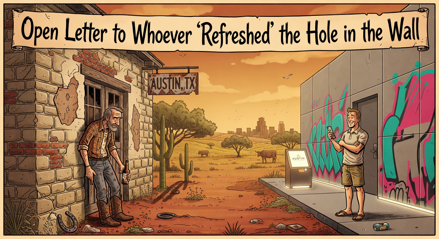 Open Letter to Whoever "Refreshed" the Hole in the Wall