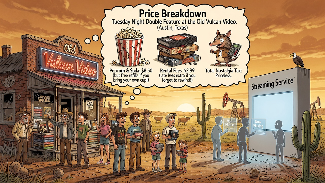 Price Breakdown: Tuesday Night Double Feature at the Old Vulcan Video
