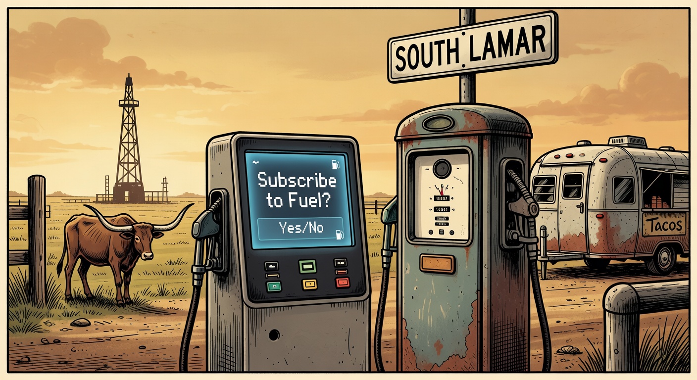 Pump Screen on South Lamar Just Asked If I Wanted to 'Subscribe to Fuel'