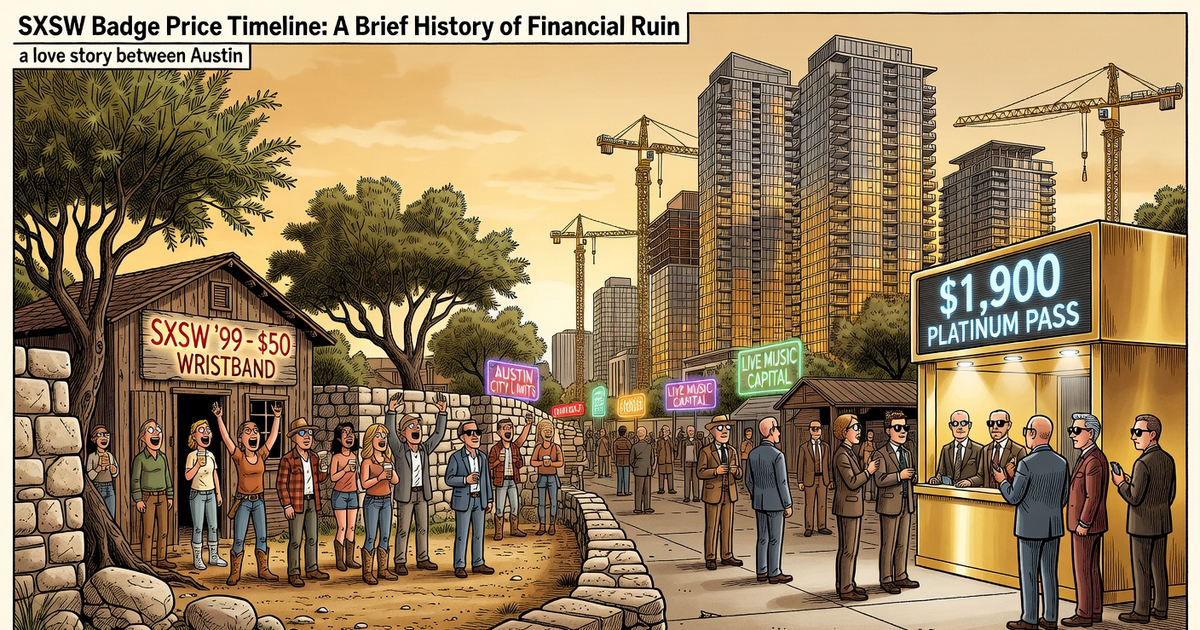 SXSW Badge Price Timeline: A Brief History of Financial Ruin