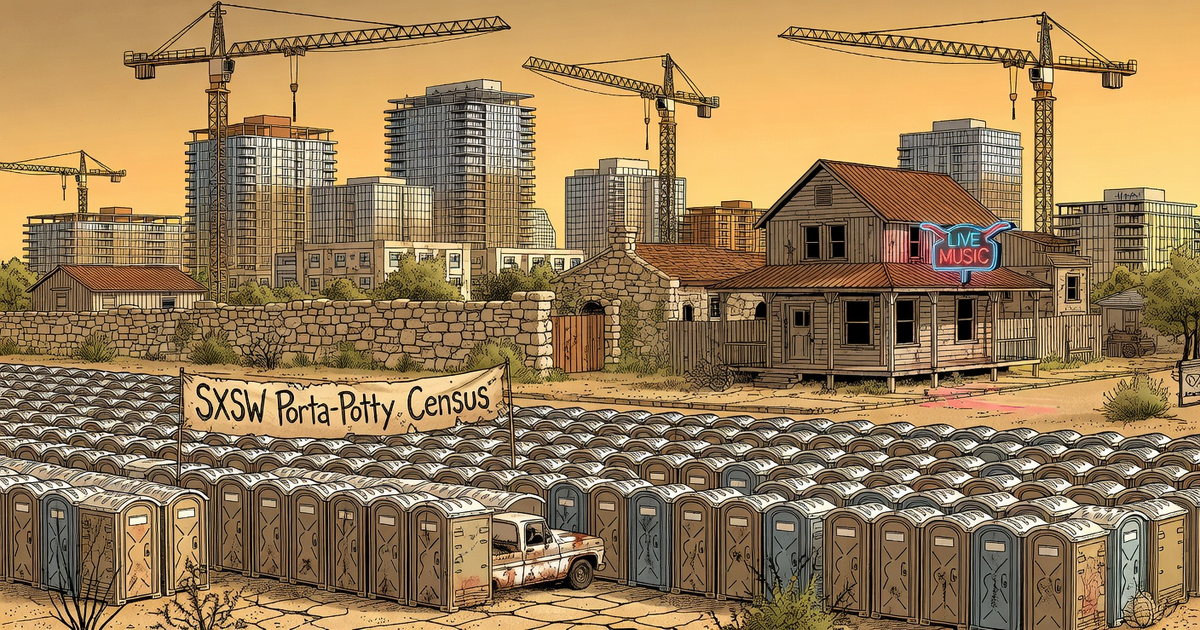 The SXSW Porta-Potty Census: What 1,200 Plastic Toilets Say About Late Capitalism