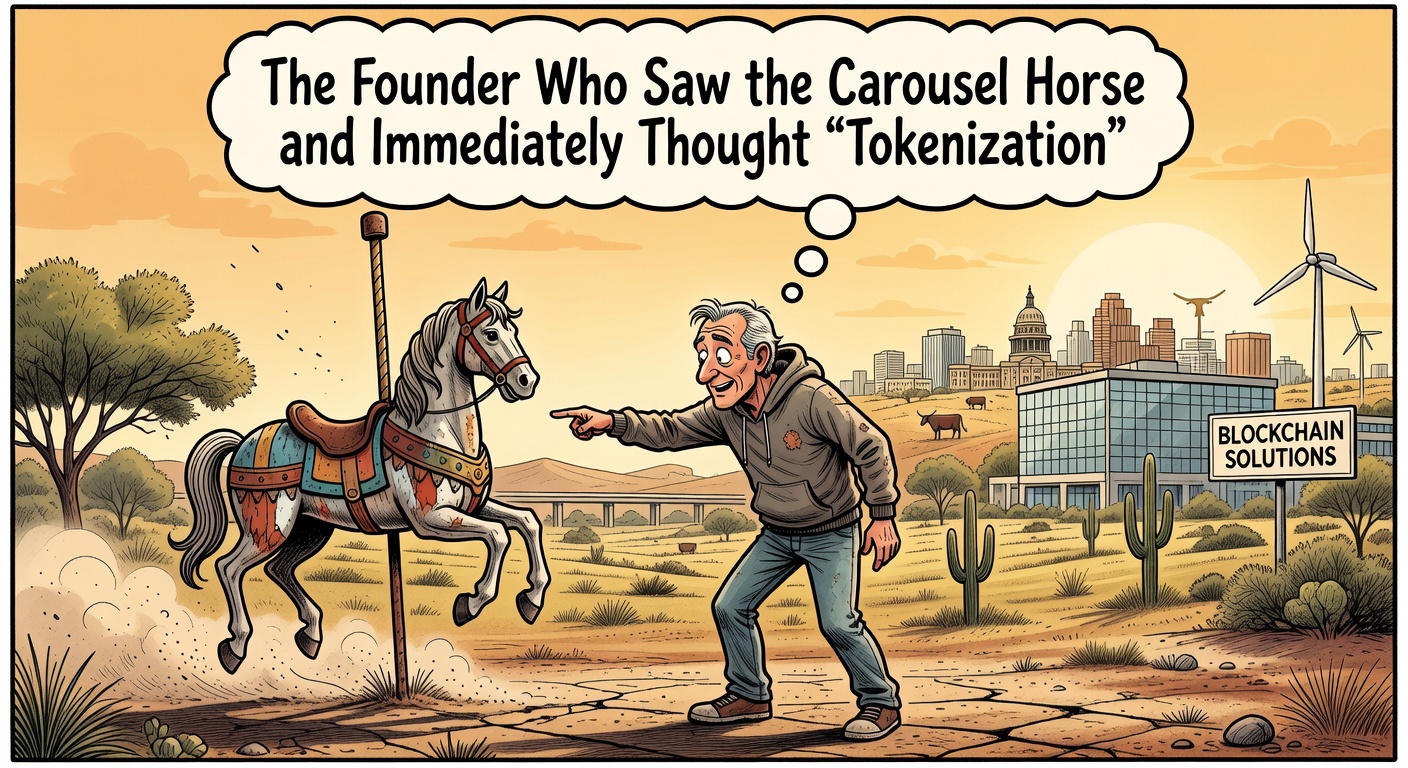 The Founder Who Saw the Carousel Horse and Immediately Thought 'Tokenization'