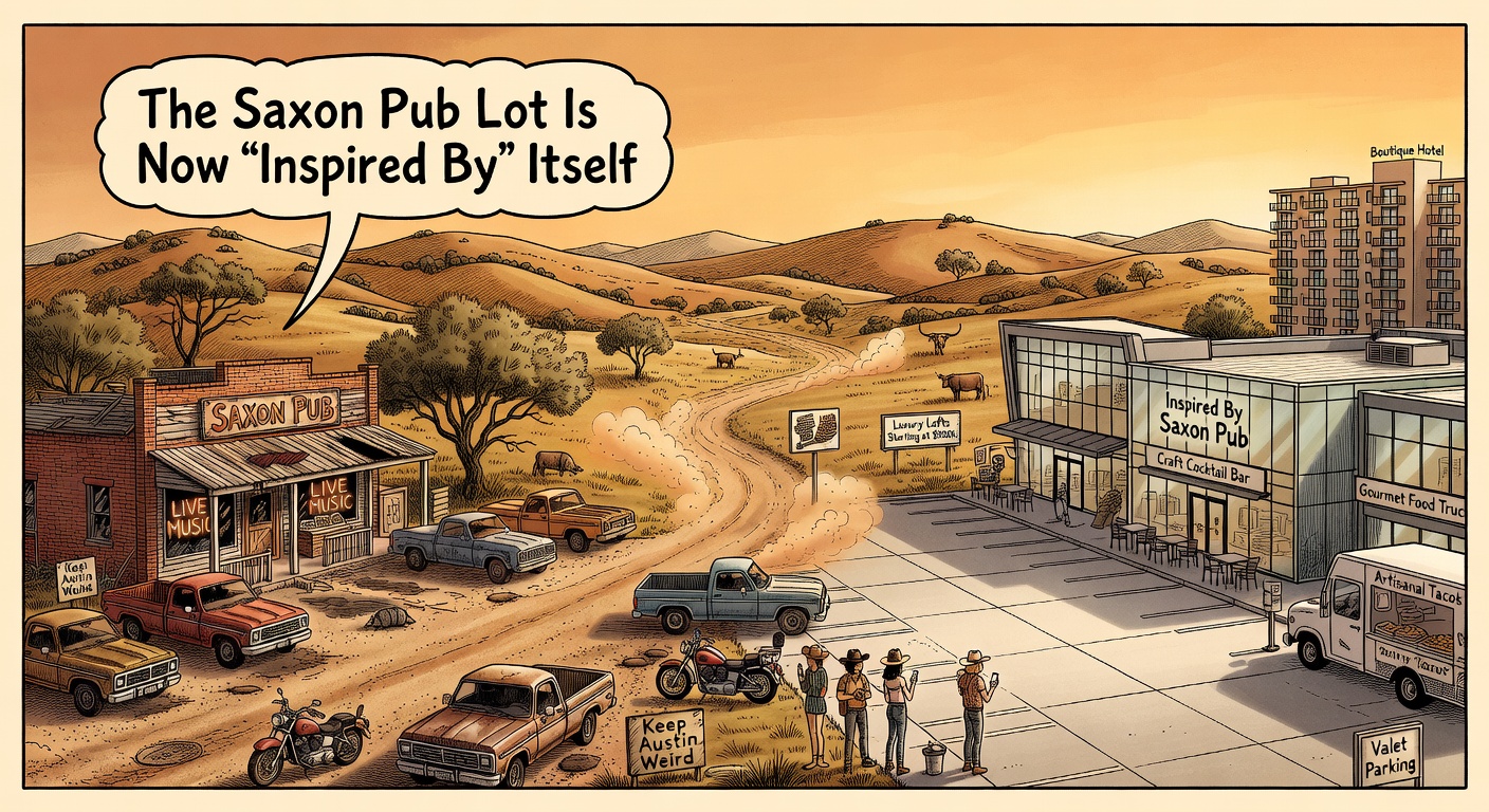 The Saxon Pub Lot Is Now "Inspired By" Itself