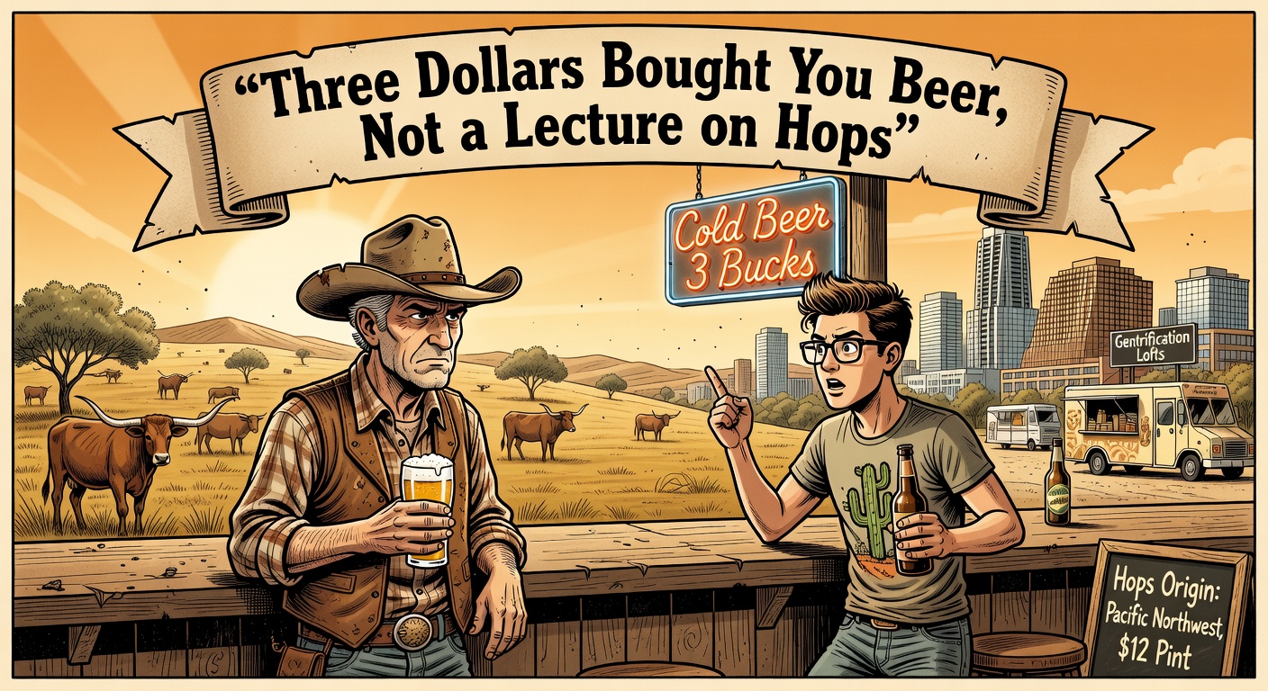 Three Dollars Bought You Beer, Not a Lecture on Hops