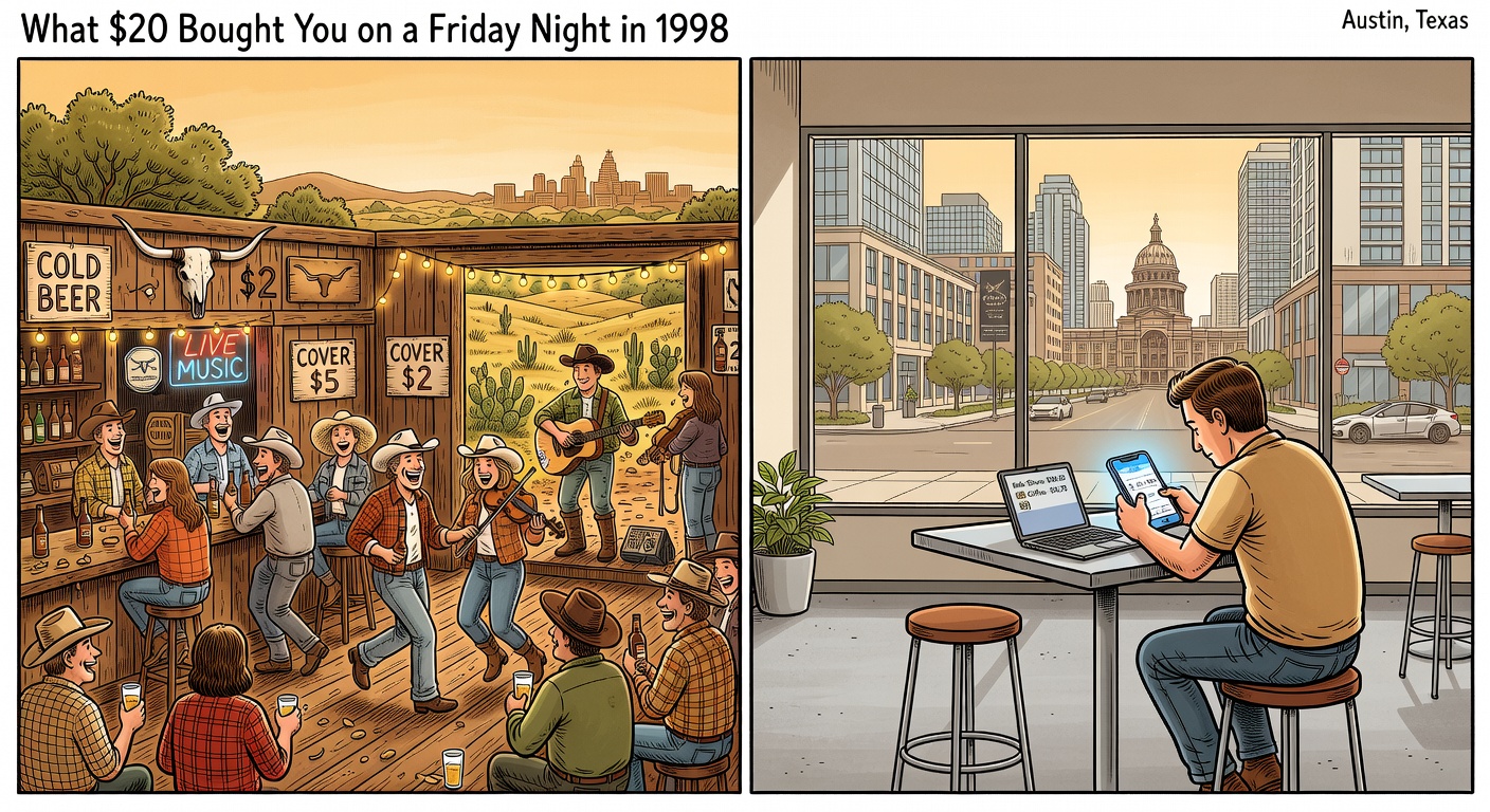 What $20 Bought You on a Friday Night in 1998